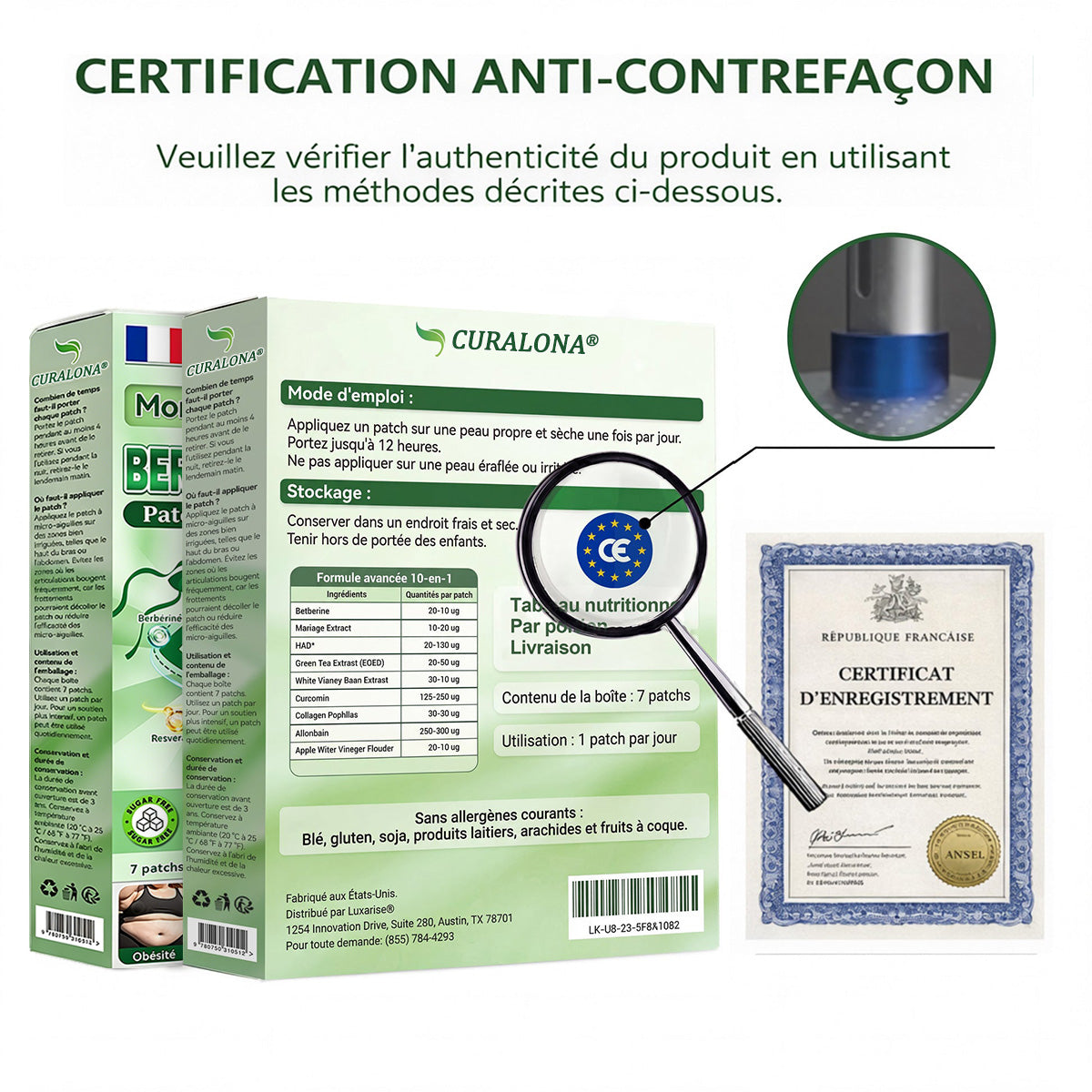 Boutique Officielle Curalona® | Patch Minceur Micro-aiguilles 10-en-1 au Moringa, Berbérine & NAD+ — Pour une Silhouette Plus Ferme et Affinée