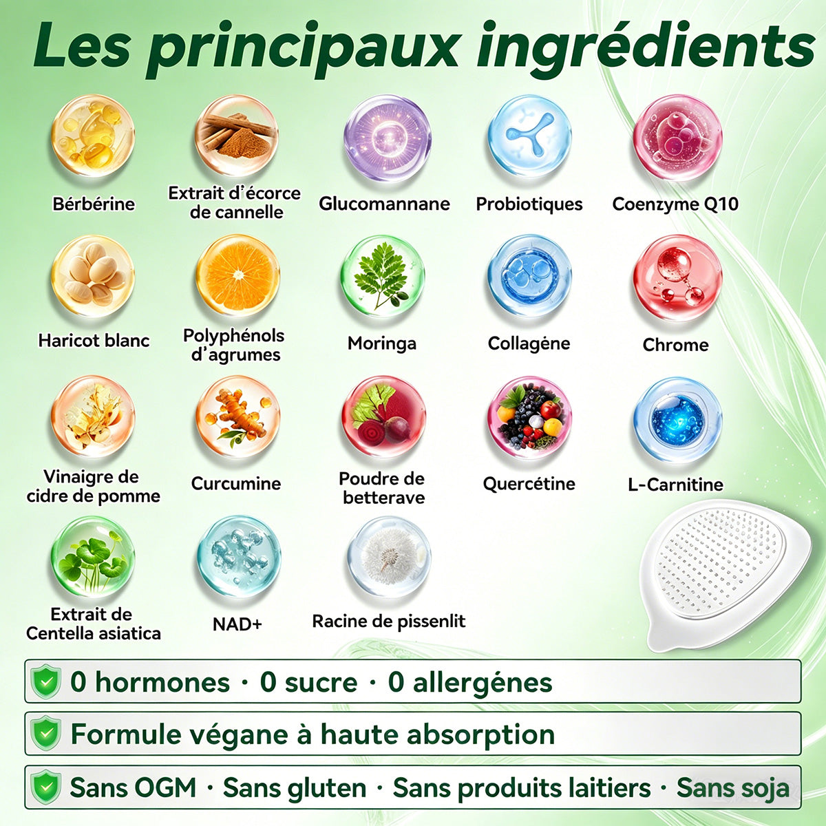 Boutique Officielle Curalona® | Patch Minceur Micro-aiguilles 10-en-1 au Moringa, Berbérine & NAD+ — Pour une Silhouette Plus Ferme et Affinée