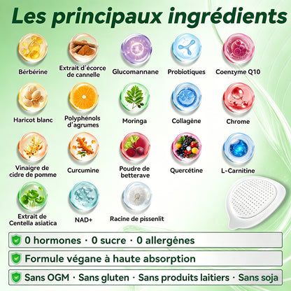 Boutique Officielle Curalona® | Patch Minceur Micro-aiguilles 10-en-1 au Moringa, Berbérine & NAD+ — Pour une Silhouette Plus Ferme et Affinée
