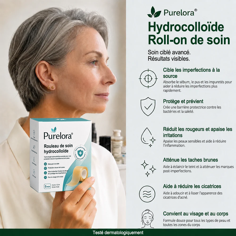 Roll soin hydratant 6 en 1 Purelora® | ✅💎 – Soin anti-acné, contrôle du sébum, atténuation des marques post-imperfections, soin des cicatrices, protection contre les imperfections et soin des pores