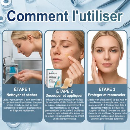 Roll soin hydratant 6 en 1 Purelora® | ✅💎 – Soin anti-acné, contrôle du sébum, atténuation des marques post-imperfections, soin des cicatrices, protection contre les imperfections et soin des pores