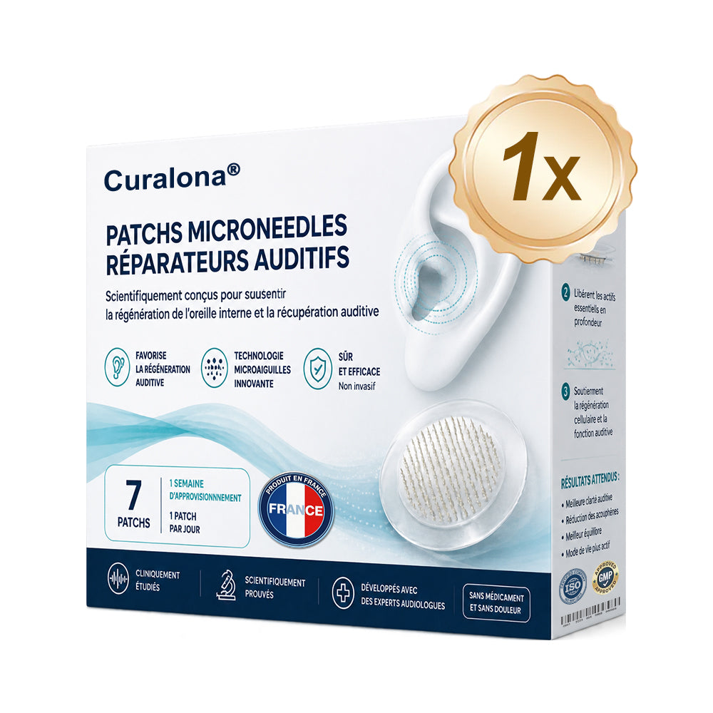 Patchs à micro-aiguilles CURALONA® pour le soutien de l'audition