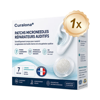 Patchs à micro-aiguilles CURALONA® pour le soutien de l'audition