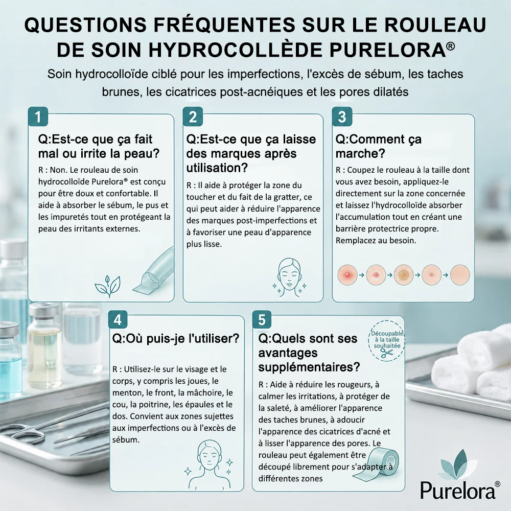 Roll soin hydratant 6 en 1 Purelora® | ✅💎 – Soin anti-acné, contrôle du sébum, atténuation des marques post-imperfections, soin des cicatrices, protection contre les imperfections et soin des pores