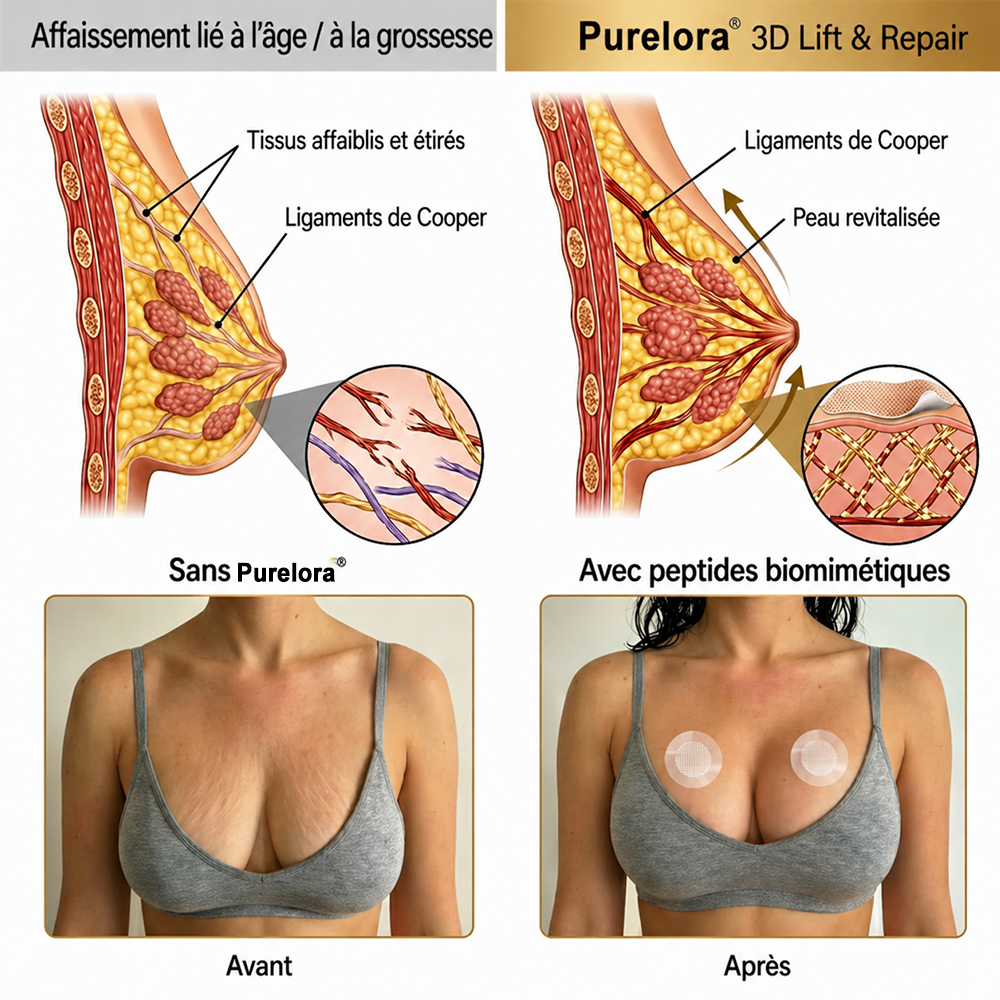 💕Purelora® Patch avancé à nano-micro-aiguilles pour l'augmentation ciblée de la poitrine