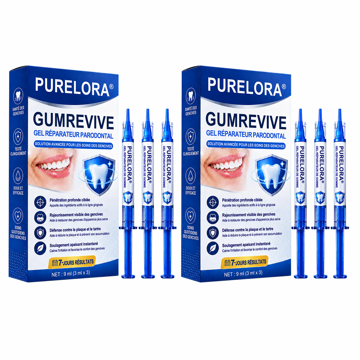 🇫🇷🦷 PURELORA® GumRevive Gel réparateur parodontal (Pour les saignements de gencives, la récession gingivale et les dents mobiles)