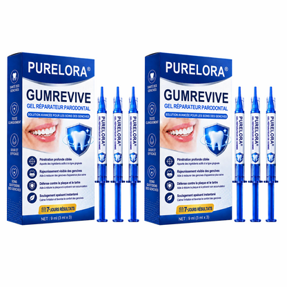 🇫🇷🦷 PURELORA® GumRevive Gel réparateur parodontal (Pour les saignements de gencives, la récession gingivale et les dents mobiles)