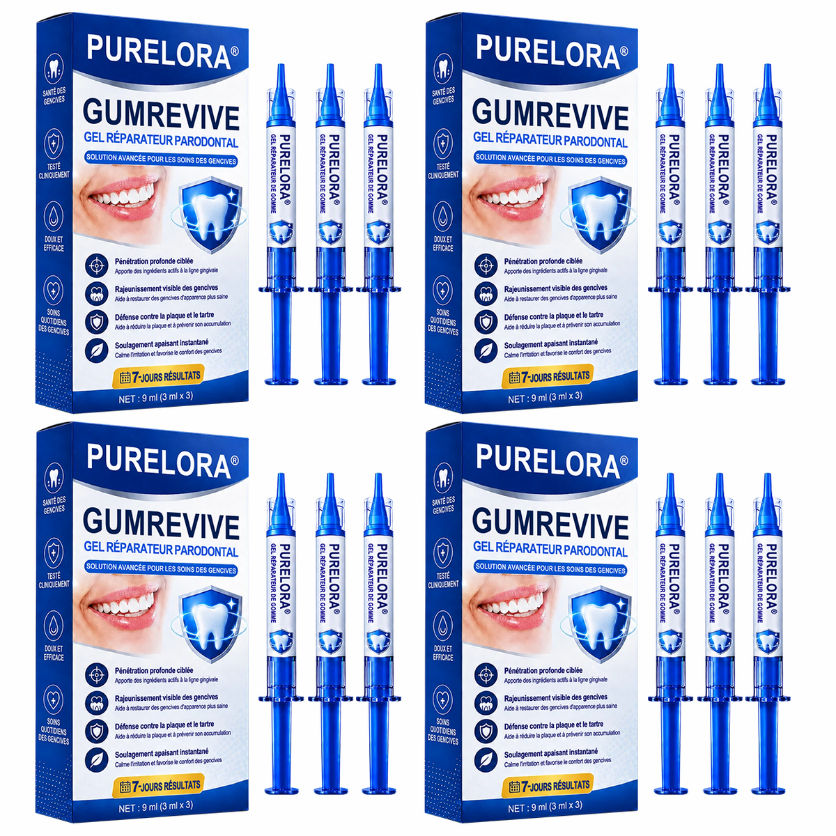 🇫🇷🦷 PURELORA® GumRevive Gel réparateur parodontal (Pour les saignements de gencives, la récession gingivale et les dents mobiles)
