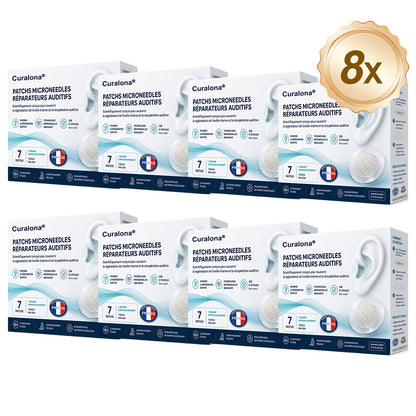 Patchs à micro-aiguilles CURALONA® pour le soutien de l'audition