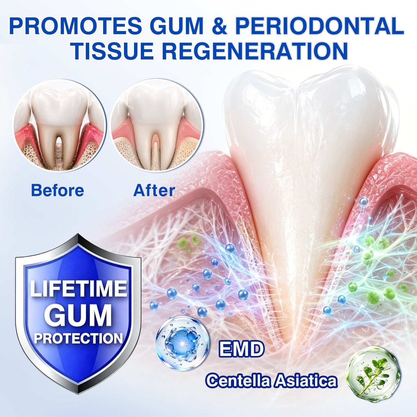 🇺🇸🦷PURELORA® GumRevive Periodontal Repair Gel (For Bleeding Gums, Gum Recession & Loose Teeth)