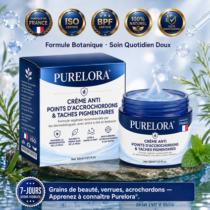 Crème PURELORA® pour l'élimination des acrochordons et des imperfections en 7 jours (formule indolore – sans cicatrice) 🌹🌹