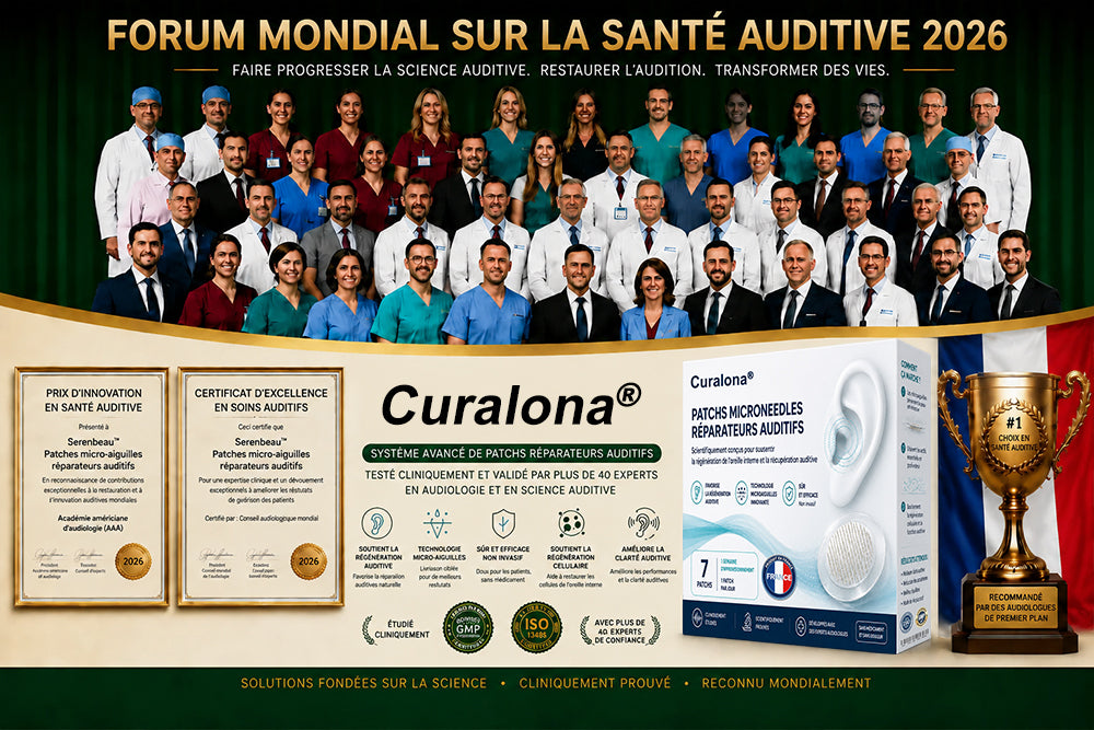 Patchs à micro-aiguilles CURALONA® pour le soutien de l'audition