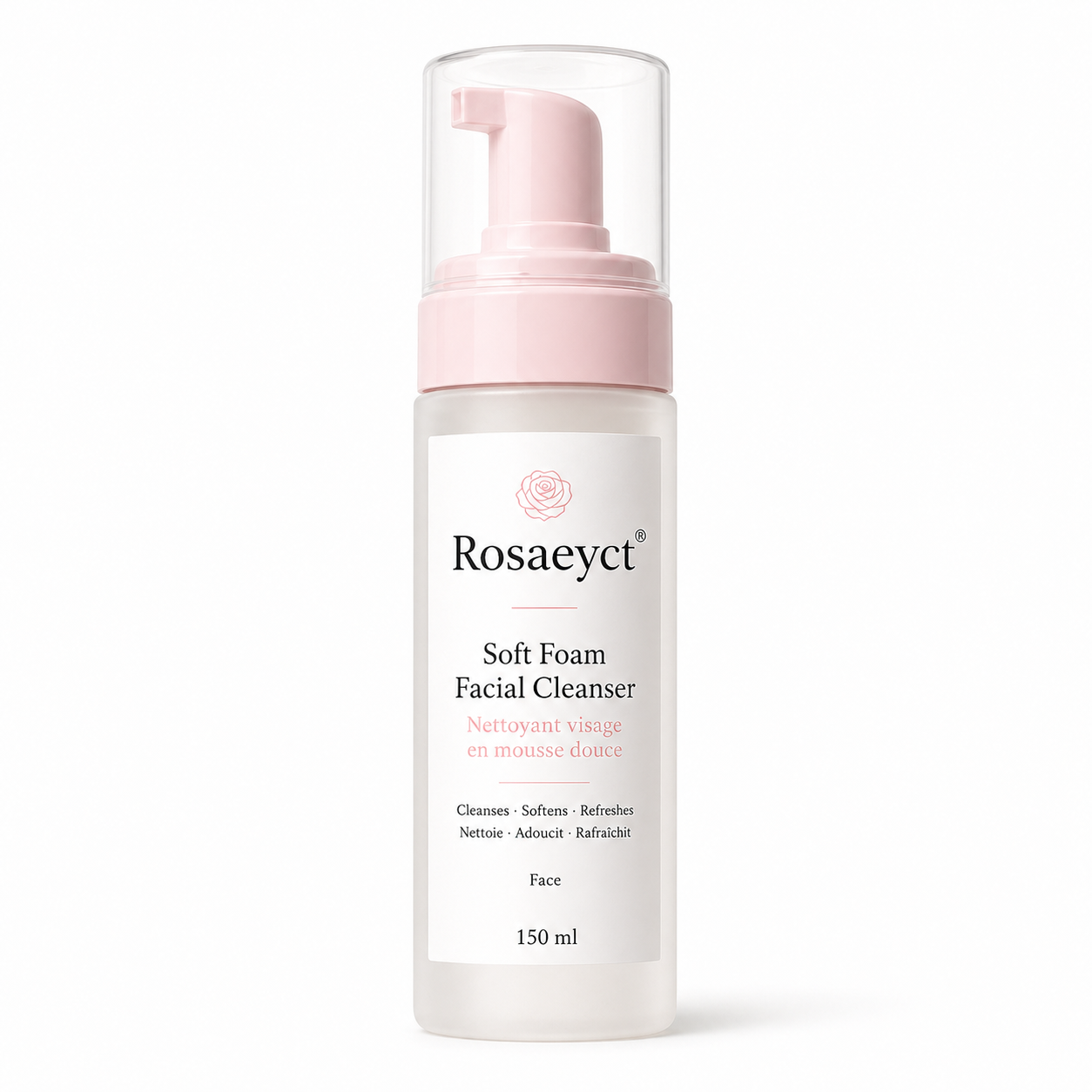 Rosaeyct® Nettoyant visage en mousse douce