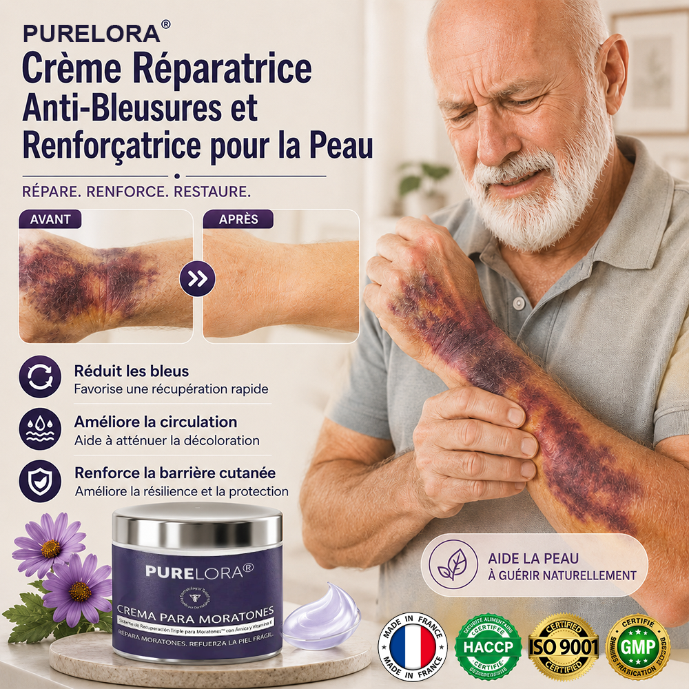 💥Plus de 100 000 unités vendues💕 - Crème PURELORA® pour réparer les ecchymoses et renforcer la peau