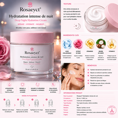 Rosaeyct® Hydratation intense de nuit