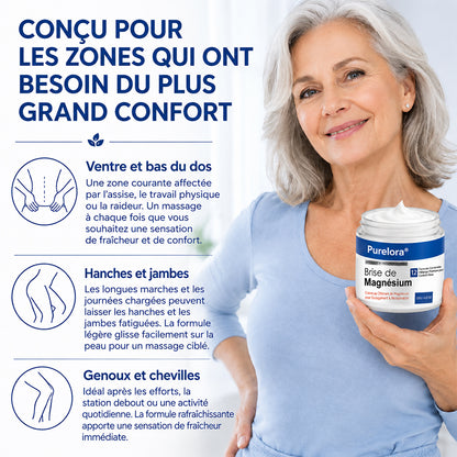 Crème au chlorure de magnésium PURELORA® | Soulagez la sciatique en seulement 15 minutes !